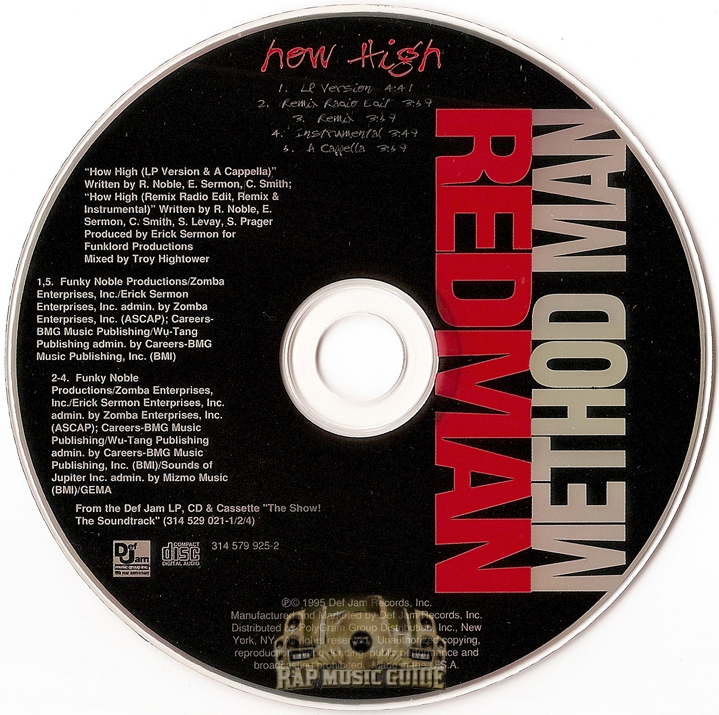 Redman / Method Man - How High: CD | Rap Music Guide